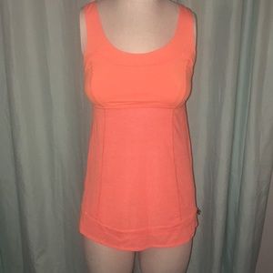 Orange Lululemon workout tank